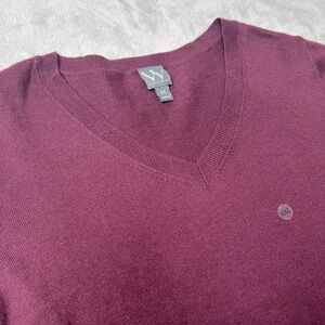 Worthington Purple V-Neck‎ Sweater